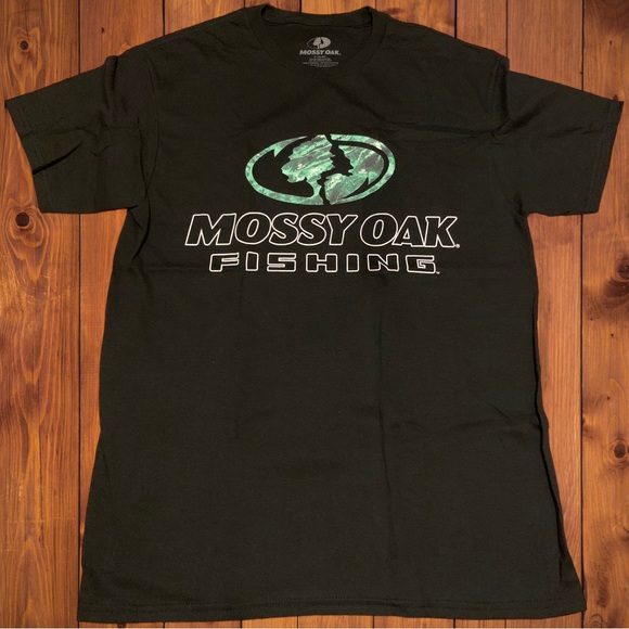 Mossy Oak Camo Brand Hunting Logo Shirt Real Tree Realtree American Patriotic - Picture 1 of 5